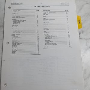 Cub Cadet Illustrated Parts List Manual 3240 3000 Series Tractor Section A14