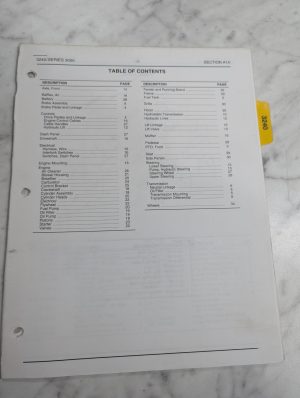 Cub Cadet Illustrated Parts List Manual 3240 3000 Series Tractor Section A14