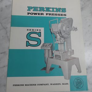 Perkins Sales Literature Brochure Information Machine Power Press Series S