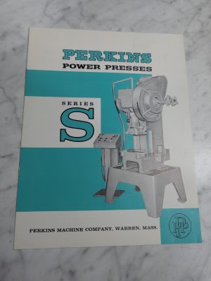 Perkins Sales Literature Brochure Information Machine Power Press Series S