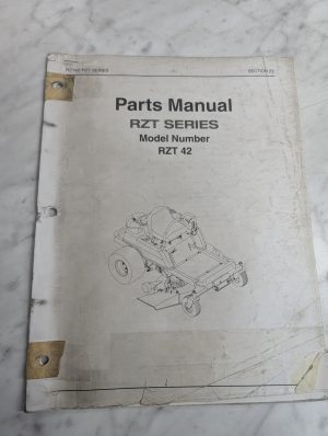 Cub Cadet Illustrated Parts List Book Manual Catalog Rzt Series 42 Zero Turn