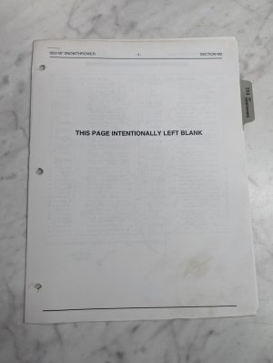 Cub Cadet Illustrated Parts List Book Manual Catalog 353 45” Snowthrower M2