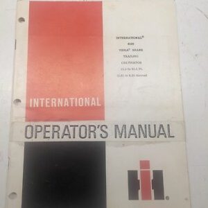International Harvester Ih Operators Manual 4500 Vibra Shank Cultivator 1984