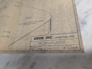 Grob Brothers 90° Saw Guide Adapter – Band Saw X-236B