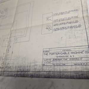 Porter Cable Machine Wiring Diagram Print Schematic Hydraulic Lathe 1937