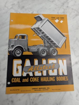 Galion Sales Literature Brochure #1248 Allsteel Coal & Coke Hauling Bodies