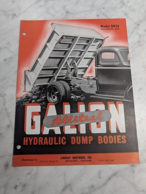 Galion Sales Literature Brochure #247 Allsteel Gh56 Hydraulic Dump Bodies
