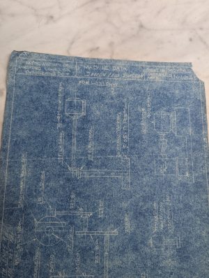 Pratt & Whitney Machine Data Drawing Print Speed Feed Diagram M-1641