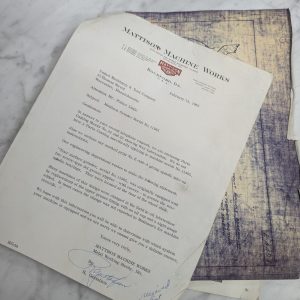 Mattison Machine E-440-A Spindle Take Up Instructions Grinder Way Lubrication