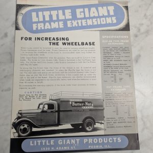 Little Giant Frame Extensions Truck Sales Literature Brochure Information