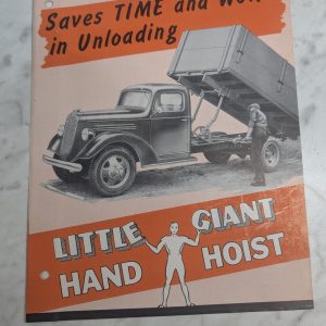 Little Giant Hand Hoist Truck Sales Literature Brochure Information