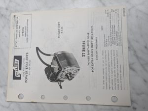 Chelsea Dana Service/Repair Parts List Catalog Manual 27 Series Power Shift 1972