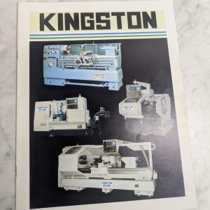Kingston Machine Centers Lathe Cl-10 25 38 Sales Brochure Information Literature