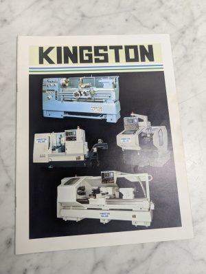 Kingston Machine Centers Lathe Cl-10 25 38 Sales Brochure Information Literature