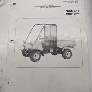 Kawasaki Mule 2010 2020 Kaf540-C1/D1 Assembly Manual Utv Utility Vehicle 1991