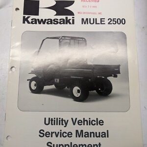 Kawasaki Mule 2500 Kaf620C Utv Utility Vehicle Service Manual 1993 Supplement