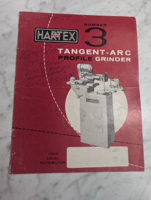 Harex Utd #3 Tangent Arc Profile Grinder Information Brochure Literature Sales