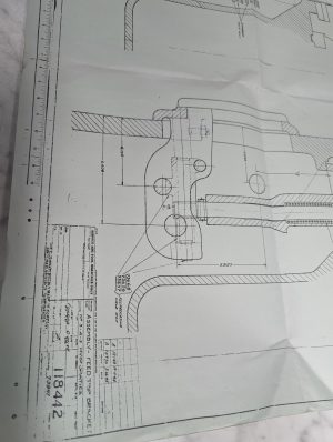 Cincinnati Assembly Drawing Print Feed Trip Bracket #3 4 5 Hydro. Milling 118442