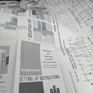 International Harvester Ih Setting Up Instructions 4500 Vibra Shank Cultivator