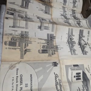 International Harvester Ih Setting Up Instructions 55 Chisel Plow 3 Rank