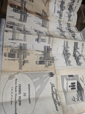 International Harvester Ih Setting Up Instructions 55 Chisel Plow 3 Rank
