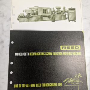 Reed 300Td Screw Injection Molding Machine Sales Brochure Literature Catalog