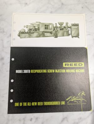 Reed 300Td Screw Injection Molding Machine Sales Brochure Literature Catalog