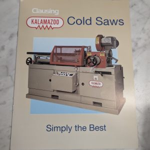 Kalamazoo Clausing Cold Saws Sales Brochure Literature Catalog 6/96 ~