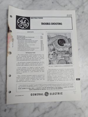General Electric Diesel Engine Trouble-Shooting Instruction Manual Section Xii