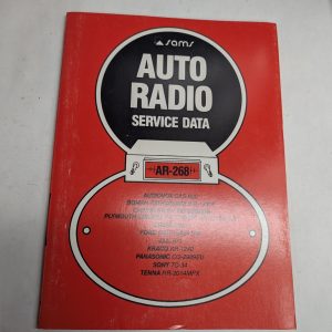 Sams Photofact Car Audio Auto Radio Series Repair Data Manual Volume Ar-268 1978