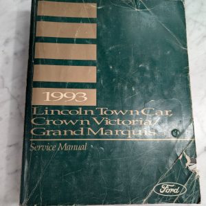 1993 Lincoln Town Car Shop Service Repair Manual Signature Cartier Executive Xo