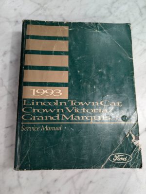 1993 Lincoln Town Car Shop Service Repair Manual Signature Cartier Executive Xo