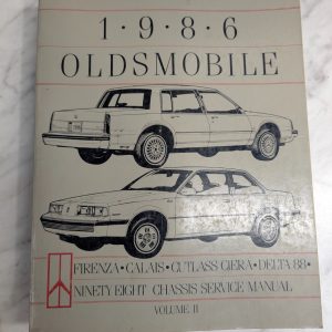 1986 Oldsmobile Cutlass Custom Cruiser Service Manual Shop Repair Book Volume 2
