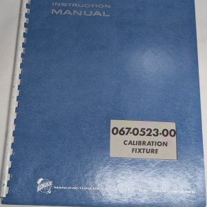 Tektronix Instruction Operator Service Manual 067-0523-00 Calibration Fixture