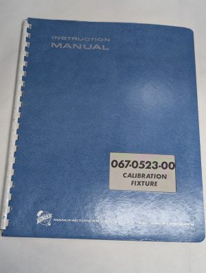 Tektronix Instruction Operator Service Manual 067-0523-00 Calibration Fixture