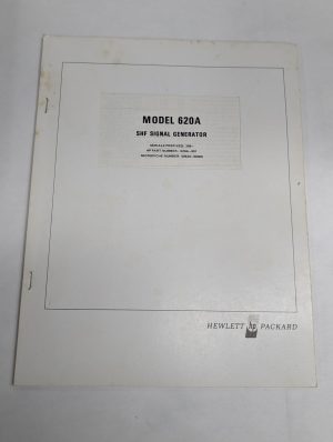 Hewlett Packard Hp Operating Service Manual Model 620A Shf Signal Generator 1963