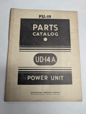 International Harvester Ih Parts List Catalog Manual Pu-19 Ud-14A Power Unit