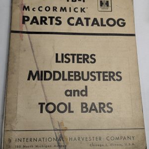 Mccormick Ih Parts List Book Catalog Manual Tb-1 Listers Middlebusters Tool Bars