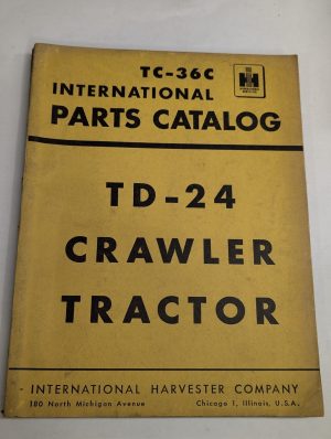 International Harvester Ih Parts List Book Catalog Manual Tc-36Cc Td-24 Tractor