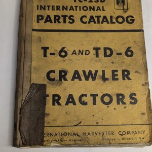 International Ih Parts List Book Catalog Manual Tc-23D T-6 Td-6 Tractor Crawler