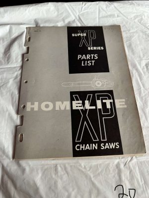 Homelite Chainsaw Super Xp Series 1020;1130-1 Part List No. 24084 Sales Manual