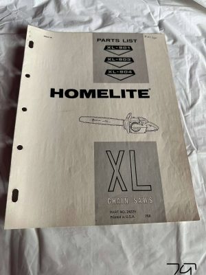 Homelite Textron Chainsaw Xl-901;-903;-904 Parts List Assembly Sales Manual