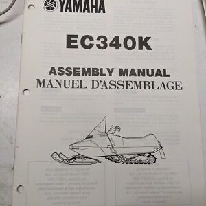 Yamaha Assembly Manual Oem Snowmobile Dealer Prep Ec340K 80Y-28197-70 1985