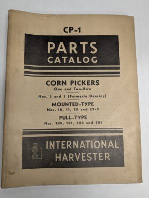 International Harvester Ih Parts List Catalog Manual Cp-1 Corn Pickers Type