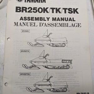 Yamaha Dealer Assembly Manual Oem Snowmobile Br250K Tk Tsk 80V-28197-70 1985