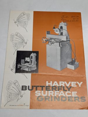 Harvey Butterfly Surface Grinders Sales Brochure Catalog Lg-812 Sg-48