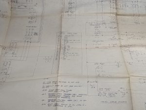 National Automatic Tool Wiring Diagram H5-1172 Drawing #H6-958-E1 1954 Machine