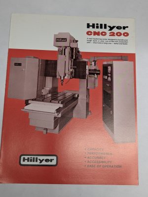 Hillyer Machining Centers Sales Information Literature Brochure Cnc 200