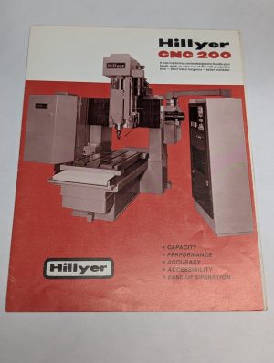 Hillyer Machining Centers Sales Information Literature Brochure Cnc #200