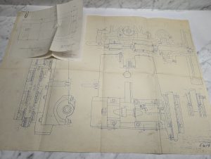 Gould Eberhart Cutter Carriage Drawing Print Technical Information